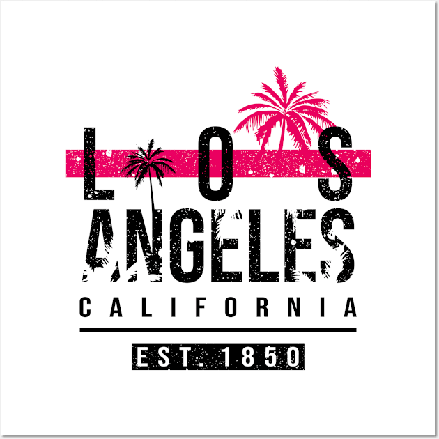 Los Angeles Co Wall Art by SM Shirts